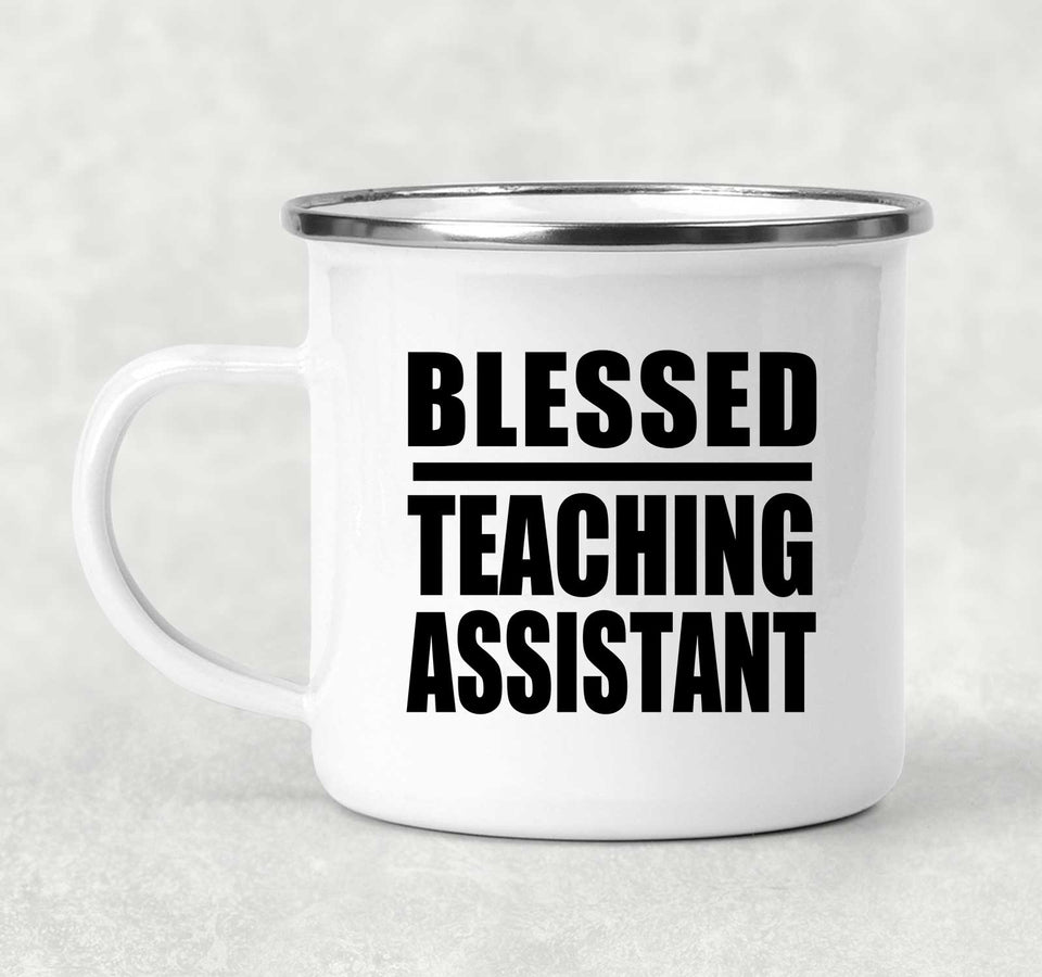 Blessed Teaching Assistant - 12oz Camping Mug