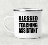 Blessed Teaching Assistant - 12oz Camping Mug