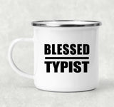 Blessed Typist - 12oz Camping Mug