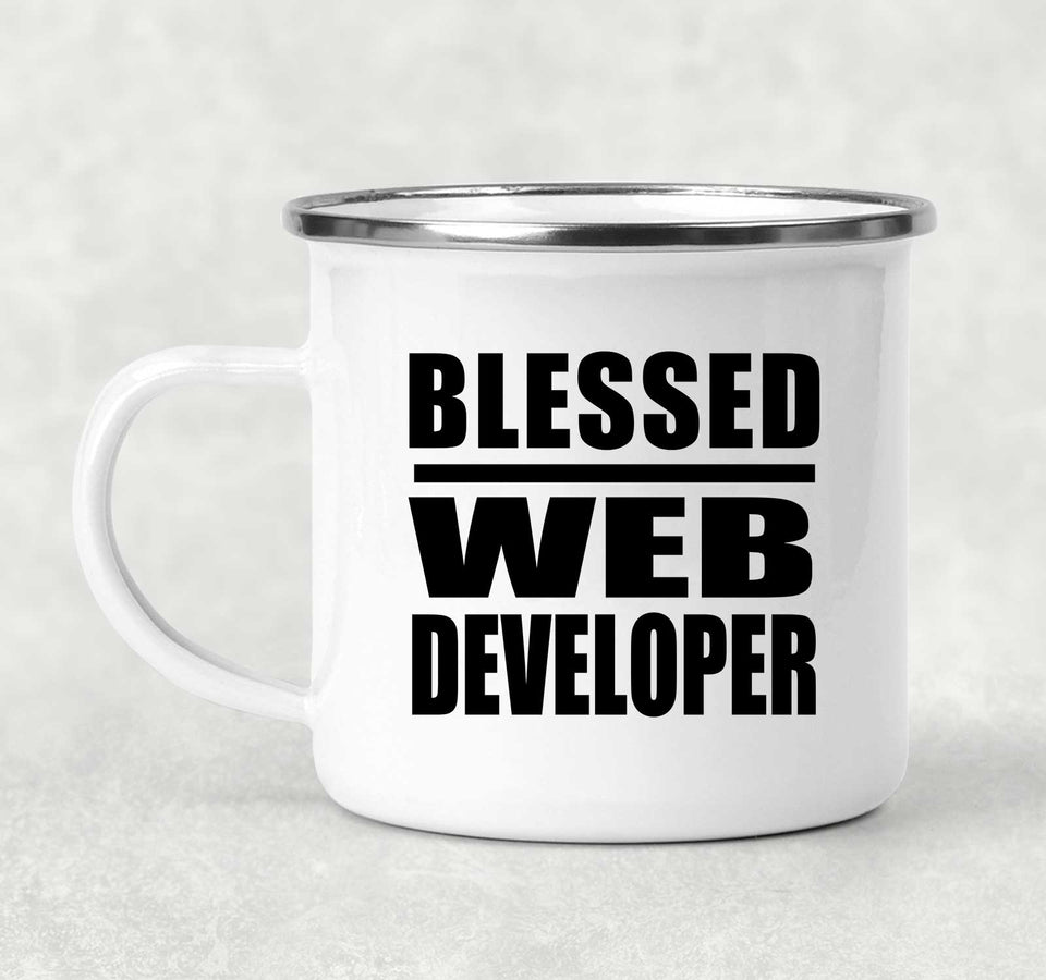 Blessed Web Developer - 12oz Camping Mug