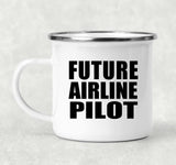 Future Airline Pilot - 12oz Camping Mug