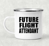 Future Flight Attendant - 12oz Camping Mug