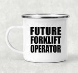 Future Forklift Operator - 12oz Camping Mug