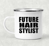 Future Hair Stylist - 12oz Camping Mug