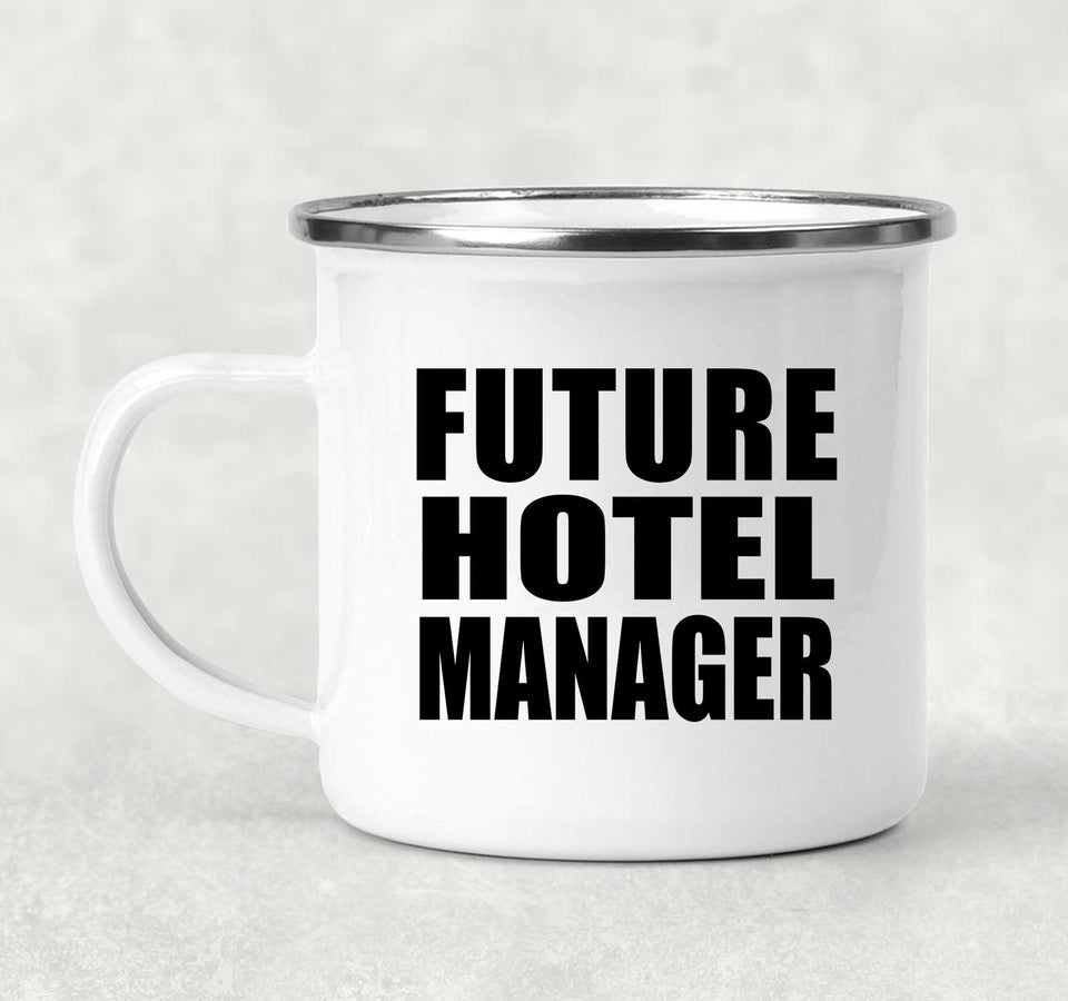 Future Hotel Manager - 12oz Camping Mug