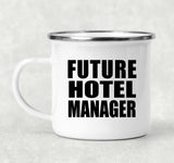 Future Hotel Manager - 12oz Camping Mug
