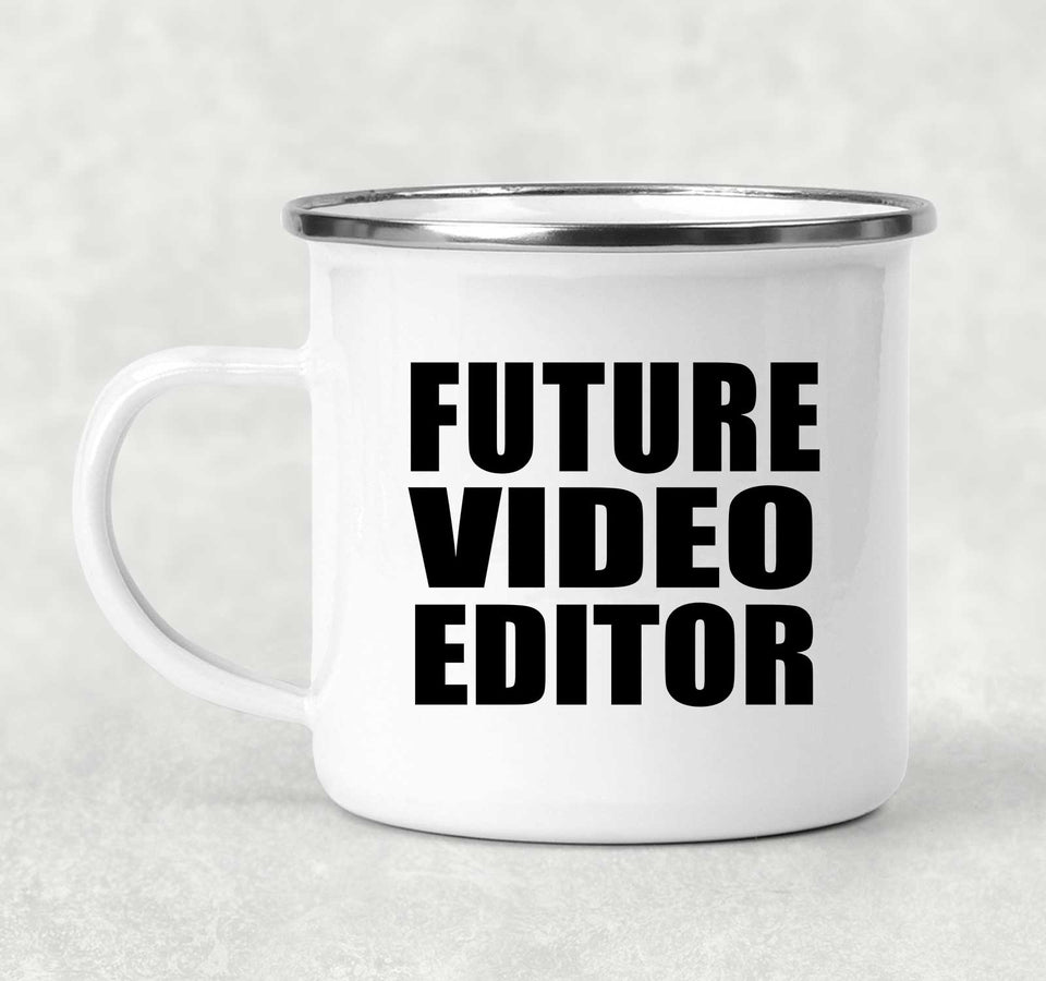 Future Video Editor - 12oz Camping Mug