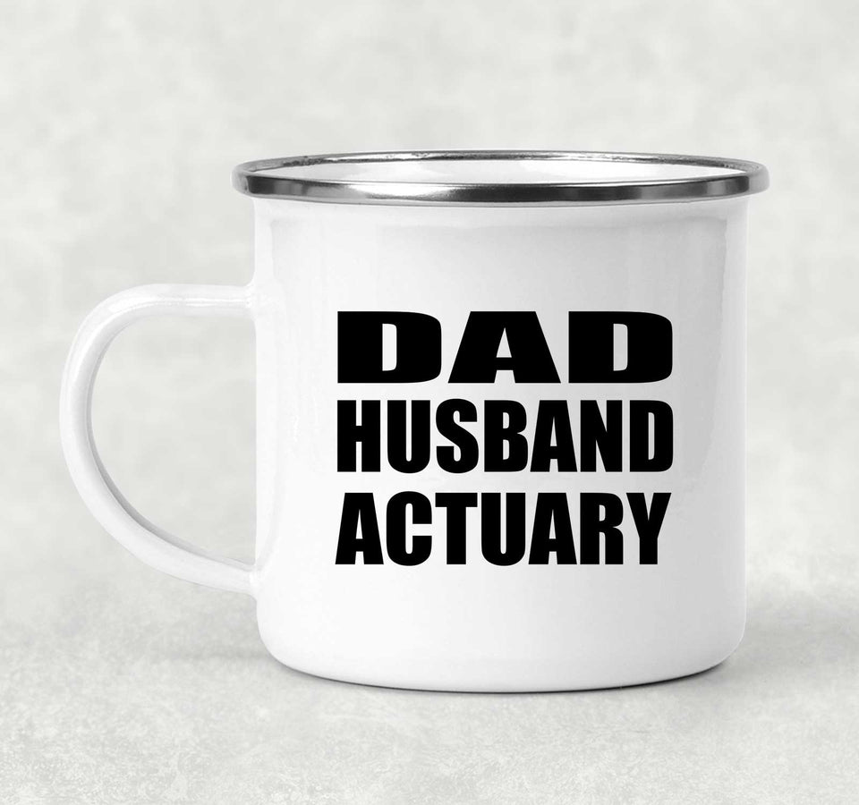 Dad Husband Actuary - 12oz Camping Mug