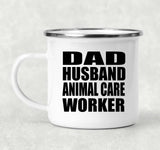 Dad Husband Animal Care Worker - 12oz Camping Mug
