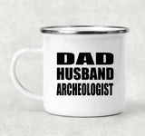 Dad Husband Archeologist - 12oz Camping Mug