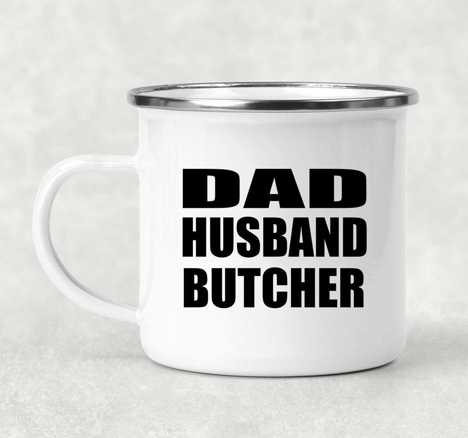 Dad Husband Butcher - 12oz Camping Mug
