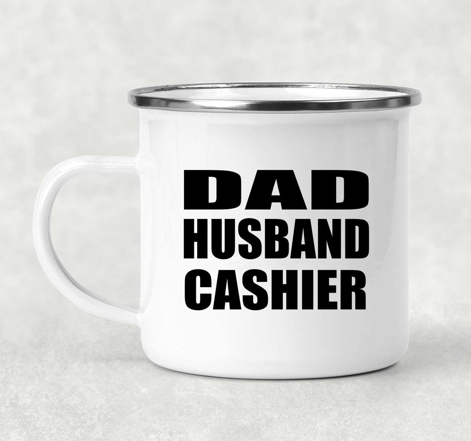 Dad Husband Cashier - 12oz Camping Mug