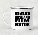 Dad Husband Film Editor - 12oz Camping Mug