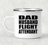 Dad Husband Flight Attendant - 12oz Camping Mug
