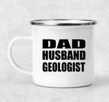Dad Husband Geologist - 12oz Camping Mug