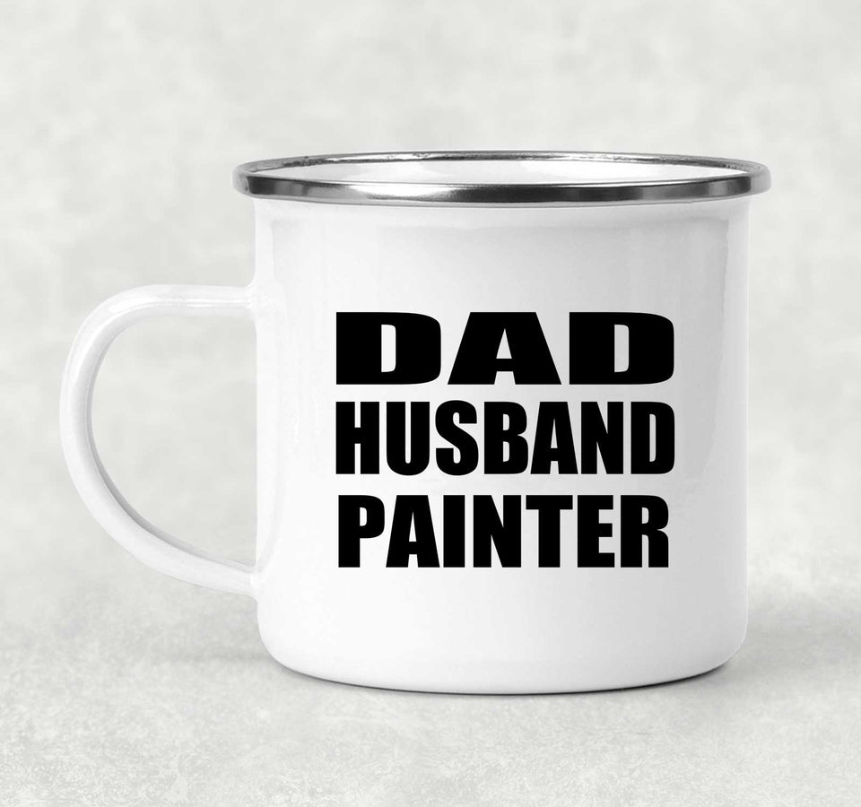 Dad Husband Painter - 12oz Camping Mug