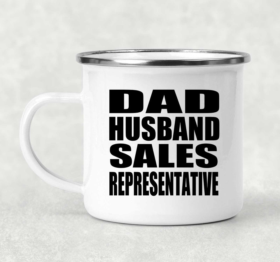 Dad Husband Sales Representative - 12oz Camping Mug