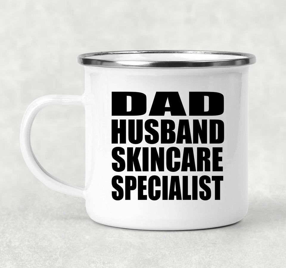 Dad Husband Skincare Specialist - 12oz Camping Mug