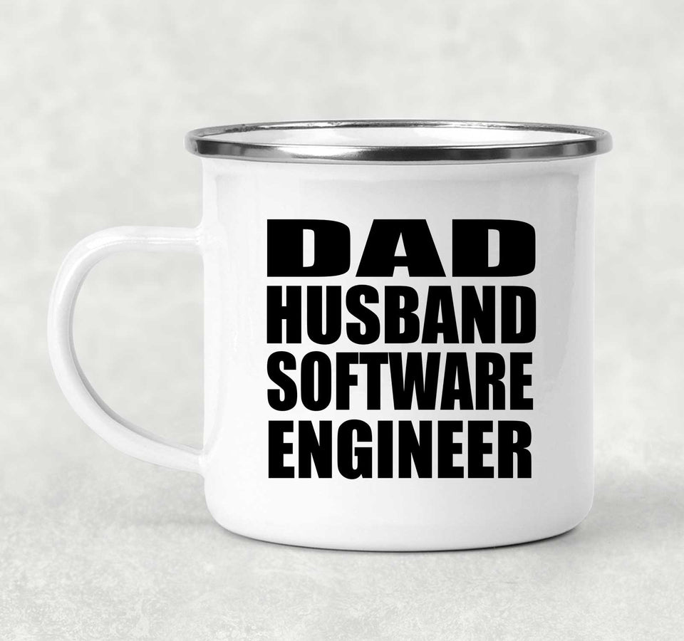 Dad Husband Software Engineer - 12oz Camping Mug