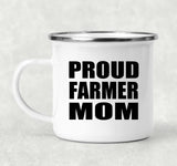 Proud Farmer Mom - 12oz Camping Mug