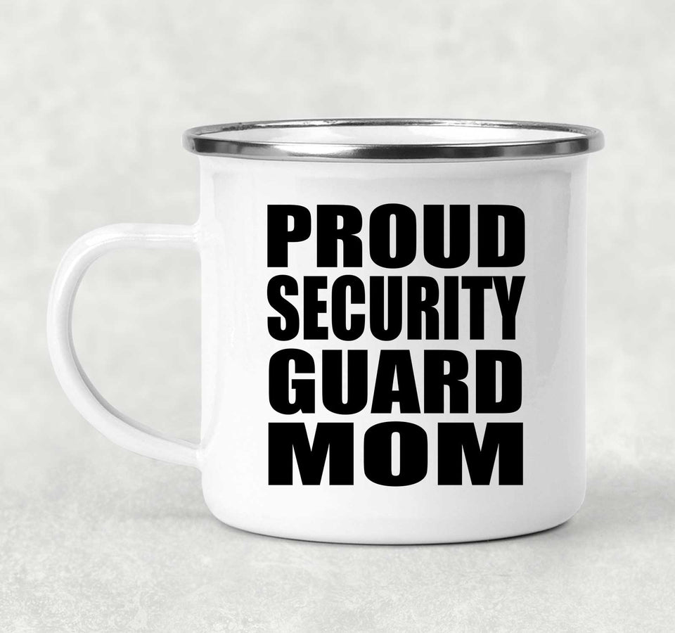 Proud Security Guard Mom - 12oz Camping Mug