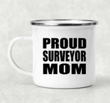 Proud Surveyor Mom - 12oz Camping Mug