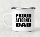 Proud Attorney Dad - 12oz Camping Mug