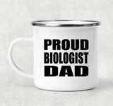 Proud Biologist Dad - 12oz Camping Mug