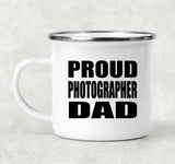 Proud Photographer Dad - 12oz Camping Mug