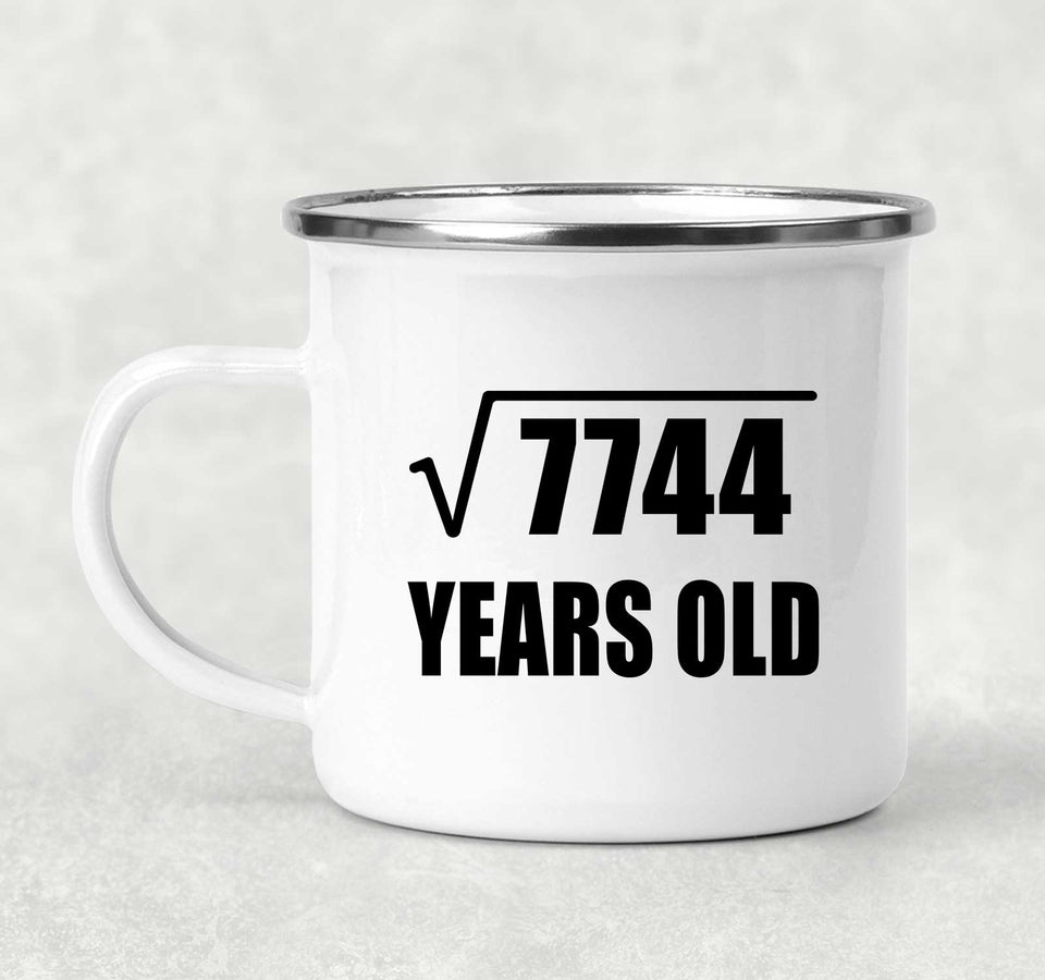 88th Birthday Square Root of 7744 Years Old - 12oz Camping Mug