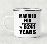 79th Anniversary Married For Square Root of 6241 Years - 12oz Camping Mug