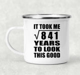 29th Birthday Took Square Root of 841 Years To Look Good - 12oz Camping Mug