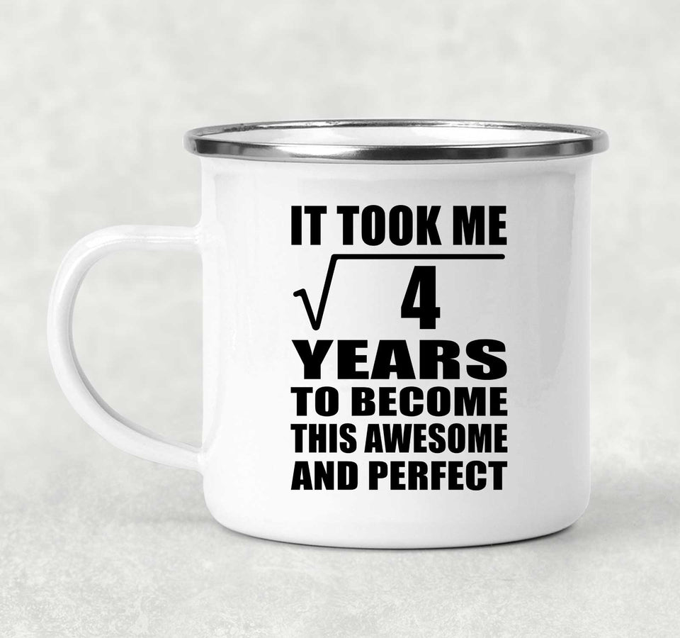 2nd Birthday Took Square Root of 4 Years To Awesome - 12oz Camping Mug