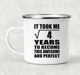 2nd Birthday Took Square Root of 4 Years To Awesome - 12oz Camping Mug