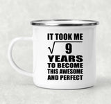 3rd Birthday Took Square Root of 9 Years To Awesome - 12oz Camping Mug