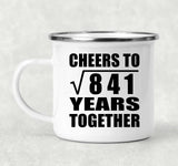 29th Anniversary Cheers To Square Root of 841 Years Together - 12oz Camping Mug