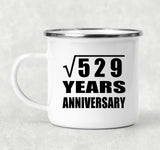 23rd Anniversary Square Root of 529 Years Anniversary - 12oz Camping Mug