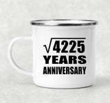 65th Anniversary Square Root of 4225 Years Anniversary - 12oz Camping Mug