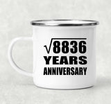 94th Anniversary Square Root of 8836 Years Anniversary - 12oz Camping Mug