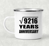 96th Anniversary Square Root of 9216 Years Anniversary - 12oz Camping Mug