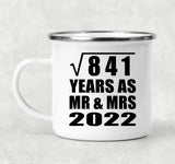 29th Anniversary Square Root of 841 Years As Mr & Mrs 2022 - 12oz Camping Mug