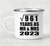 31st Anniversary Square Root of 961 Years As Mr & Mrs 2023 - 12oz Camping Mug