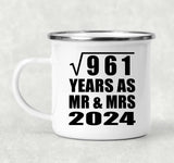31st Anniversary Square Root of 961 Years As Mr & Mrs 2024 - 12oz Camping Mug