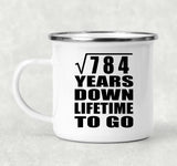 28th Anniversary Square Root of 784 Years Lifetime To Go - 12oz Camping Mug