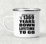 37th Anniversary Square Root of 1369 Years Lifetime To Go - 12oz Camping Mug