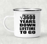 60th Anniversary Square Root of 3600 Years Lifetime To Go - 12oz Camping Mug
