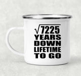 85th Anniversary Square Root of 7225 Years Lifetime To Go - 12oz Camping Mug