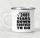 49th Anniversary Square Root of 2401 Years Down Forever To Go - 12oz Camping Mug