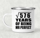 24th Anniversary Square Root of 576 Years of Mr Perfect - 12oz Camping Mug