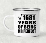 41st Anniversary Square Root of 1681 Years of Mr Perfect - 12oz Camping Mug
